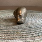 Vintage Solid Brass Snail Nautical Sea Figurine Paperweight Decor Mcm 3x5 