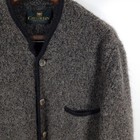 Giesswein Cardigan Mens Size 56 Gray Brown Wool Mohair Alpaca Traditional Jacket