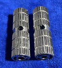 Bicycle Bike Bmx Aluminum Axle Pegs Pair 3 8 Axle Knurled Polished Machined
