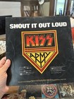Vintage Lot 1970s Kiss Poster Record Sleeves Original Gene Ace Frehley  Music