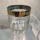 1950   s Vintage Martini Set With Pitcher And 3 Glasses All Rimmed In Gold