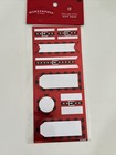 98 Metallic Sticker Christmas Gift Tags Silver Red  Wondershop 5 Packs Of 16ct