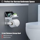 Toilet Paper Holder W phone Shelf W towel Robe Hooks  Adhesive Or Screw Wall Set