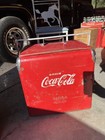 Drink Coca Cola Red Ice Chest cooler Vintage 1950 s Acton Mfg Made In Usa Coke
