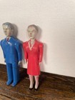 Vintage Renwal No 44 48 Dollhouse Dolls Man Woman 1 16 Jointed Usa 50s Miniature
