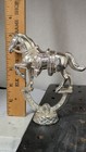 Vintage Silver Metal Parade Horse Trophy Topper Figure