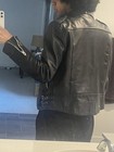 Original Rare Vintage 80s British Type Motorcycle Punk Leather Jacket