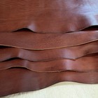 Veg Tan Cowhide Double Shoulder Leather 7-8 Sq Ft Cognac Pull-up 4 5oz