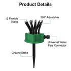 2pcs Adjustable Multi-head Garden Sprinklers 360   Yard Lawn Watering Irrigation