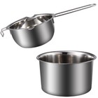 1 Set Double Boiler Pot Stainless Steel Chocolate Pot Cheese Melting Pot