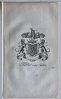 1768 Antique Print Family Crest Coat Of Arms Talbot Earl Talbot