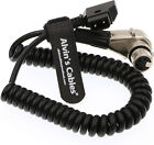 Xlr 4 Pin Female Right Angle To D Tap Coiled Power Cable For Arri Alexa Camera 