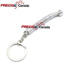1pc Dental Stainless Steel Mini Keychain Dentist Gift Silver Key Chain Ring