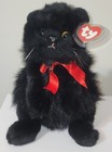 Ty Classic Plush - Licorice The Black Cat  14 Inch  Mwmts Stuffed Animal Toy