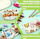 50 Pack  Blank Canvas Cosmetic Bags  Bulk Lot Heat Transfer Sublimation Makeup