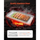 Flat Top Griddle Gas Grill Solid Flat Top Grill Stove 32  X 17  Stainless Steel