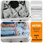 Sock Drawer Organizer Divider 2 Pack Underwear Organizer  Closet Organizers 