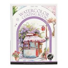 Watercolor Coloring Book Water Color Paper Book Paint Set For Adult  quiet Time 
