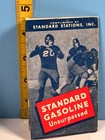 1934 Football Pocket Schedule Standard Oil Stations