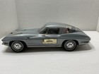 Vintage Jim Beam 1963 Corvette Stingray Decanter  Silver With Box   Papers