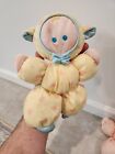 Lot Of 3 Vintage 1989 Fisher Price Slumber Babies Doll Yellow White Pink 