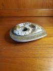 Polished Ammonite Fossil Seashell Ikebana Vase Table Decor