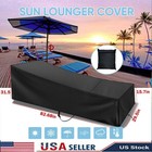 Waterproof Patio Chaise Lounge Cover Outdoor Uv Resistant Furniture Chair Covers