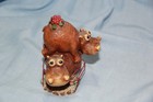 Cute Hippopotamus Hippo Christmas Ornament figurine - Nice 