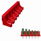 Heavy Duty Magnetic Pry Bar Holder  6 Slot Wall Mount Tool Organizer  Non