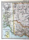 1907 Phillips Map Australia Sydney Melbourne Adelaide Victoria New South Wales