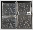Cigarette Case Victorian Style Metal Holder For Regular  King And 100 s Black 