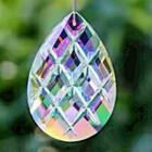 Feng Shui Hanging Crystal Ball Clear Faceted Drop Sun Catcher Rainbow Prism