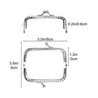 12pcs Metal Purse Frame Kiss Sturdy Lock Clasp 3 5inch Diy Coin Purse Bag Sewing