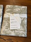 Set Of 2 Pottery Barn Sorrel Toile Standard Sham Loden Green New W tags