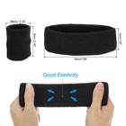 10 Set 30pcs Sweatbands Headband Wristband Sweat Black