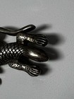 Vintage Lizard Gecko Brooch Pin Sterling Silver 925
