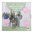 Art 101 Crafts 40-piece Macrame Hanging Decor Kit  Tapestry And Plant Hangers