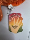 Folktails Folkmanis Gold Fish Hand Puppet Plush 12  Orange Full Body New Nwt