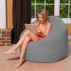X Large 48in Gray Bean Bag Chair Premium Removable Washable Covers Cozy Fun F   