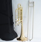 Tuning Slide Double Rotor Bass Trombone Bb f eb bb f d gb Gold Brass Bell