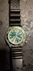 Citizen Eco-drive Diver s 200m Green Dial Black Rubber Strap Luminous Watch