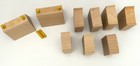 Vintage 1970s Brio Wooden Railway 7 Supports 33355   2 Stacking Supports 33356