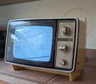 Vintage 1970s Zenith N092a Ac dc Countertop Television Set - Works  - 13  X 9 