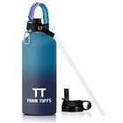 87 Oz Double Wall Insulated Water Bottle - Stainless Steel Water Bottles Lid Bpa