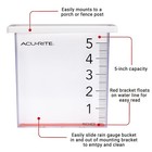 Waterfall Rain Gauge With 5-inch Rainfall Capacity  00858w   Clear
