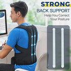 Adjustable Posture Corrector Low Back Support Shoulder Brace Belt For Men Women