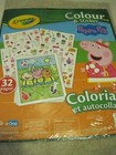 Crayola Peppa Pig Colour   Sticker Kid s 4 Pages Of Stickers 2020 Sealed