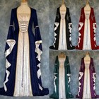 New Velvet Long Dress Gothic Victorian Gown Cosplay Medieval Renaissance Costume