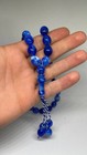 Blue Islamic Prayer Beads Tasbih Misbaha 33 Beads Muslim Rosary Bracelet Gift