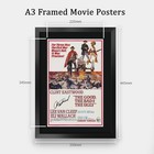 The Good  The Bad   The Ugly Movie Poster Clint Eastwood Signed 16 X 12 Inch    